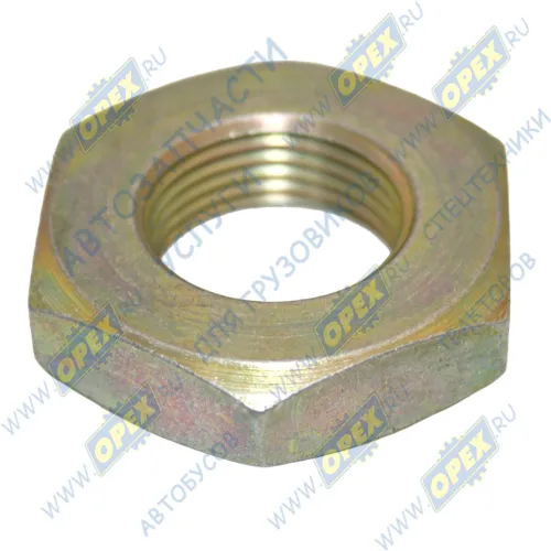 311412-П29 Гайка ГОСТ-5916 М27х2 низкая; h=12 К=46 крепления зубчатого колеса ЯМЗ