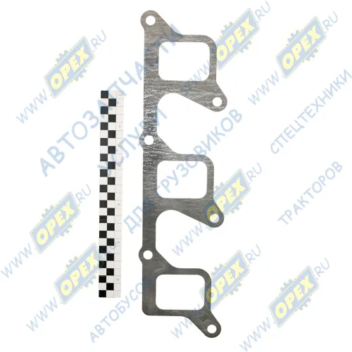650.1115027 Прокладка впускного коллектора dCi11 С/Ф; 430х90; 6отв.ф12, левая RVI Kerax (2000-2020) ЯМЗ