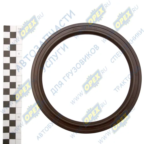 236-1005160-А6 Сальник (манжета) левого вращения 140х170х16 коленвала задн.с пружиной; (с насечками) лев.вращ. 140х170х13 ЯМЗ2