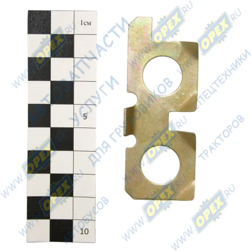 236-1005129-Б Пластина (сталь) стопорная 68х30 h=1 2отв, болта маховика левая ЯМЗ1