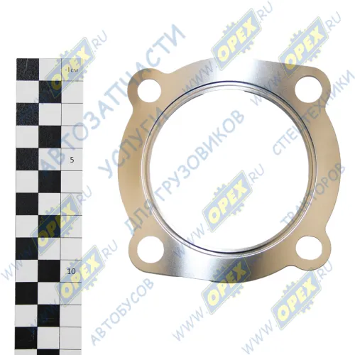 536.1118258-10 Прокладка (сталь) ф71х100; 3отв.ф12/1отв.овальное ф12 ЯМЗ