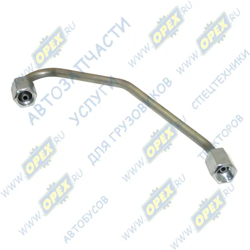 6585.1111670-10 Трубка (сталь) ф8 L=300 Г=М14+К19/Г=М14+К19 ТНВД высокого давления левая ЯМЗ-6585 ЯМЗ