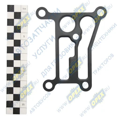 5340.1012100 Прокладка (сталь) С/Ф 122х102х71; 4отв.ф10/1отв.ф8/1отв.ф22 ЯМЗ-534 фильтра ЯМЗ