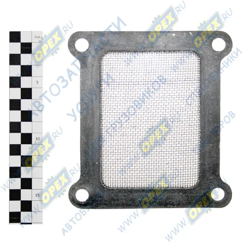 236-1002283-А Сетка-прокладка (м/асбест) С/Ф 145х158; 4отв.ф12 фланца компрессора ПК-310 и крышки блока верхней МАЗ ЯМЗ