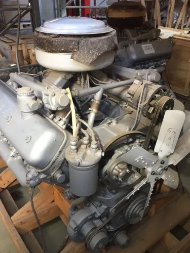 238М2-1000016 Двигатель ЯМЗ-238М2 осн. компл. (3)(240 л.с.) с КПП, СЦ и эл. об. (Ж/Д краны: КЖС-16, ЯМЗ1