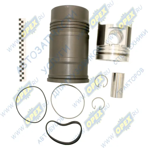 7511.1004006-60 Гильза,поршень+упл. и поршн. кольца ЯМЗ-236,238 турб. Евро-0,1 Н/О; +поршн.палец и стопорн.кольца ЯМЗ1