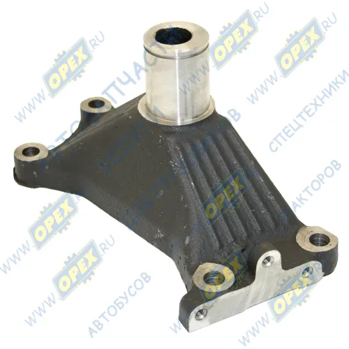 7511.1001020-20 Кронштейн передней опоры двигателя 135х300х160 4отв.ф14 с цилиндрицеским отливом чугун ЯМЗ