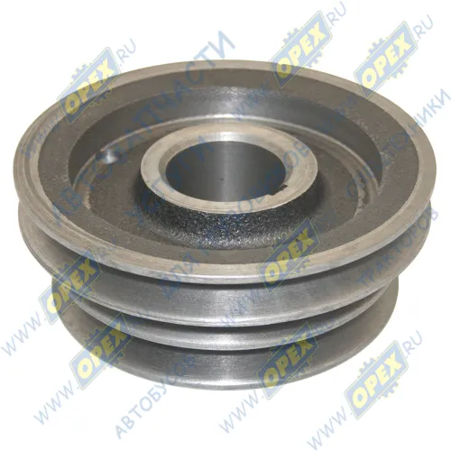 238П-1005061 Шкив коленвала 3руч. шпонка ф173 h=63; 2 отв. шир.3-го ручья 17мм ЯМЗ