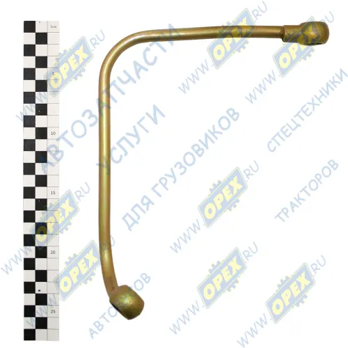 658.1308754-10 Трубка (сталь) ф10; L=460 под 2 штуцера ф14 подвода масла к прив. вентил. (г/муфте) н ЯМЗ1