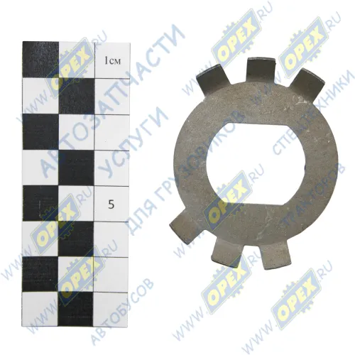 312580-П2 Шайба ф27 замковая гайки распредвала (сталь) ГОСТ11872 ф22х28х46х1 L=59 ЯМЗ1