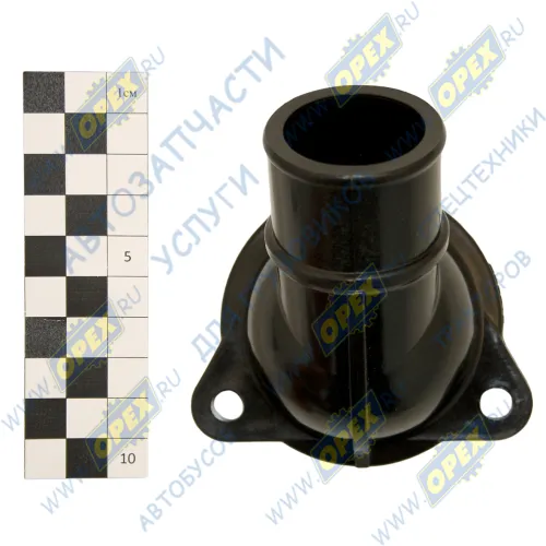 658.1306053-10 Патрубок коробки термостата (ПВХ) 3 отв. ф33х43; L=115 ЯМЗ-656,658 ЯМЗ1
