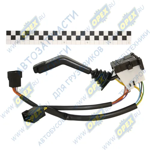 3912.3769-03 Переключатель подрулевой МТЗ Н/О угол рукоятки 54 градуса, жгут 300 мм; под мягкий руль ЯСМА2