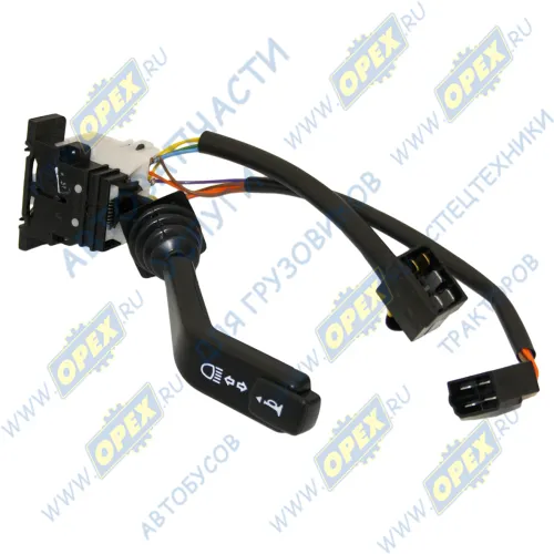 3912.3769-03 Переключатель подрулевой МТЗ Н/О угол рукоятки 54 градуса, жгут 300 мм; под мягкий руль ЯСМА