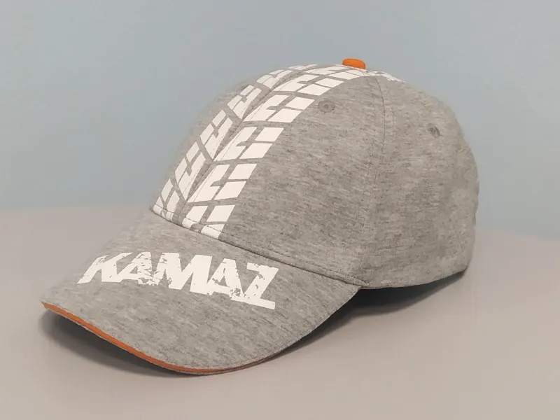 Бейсболка (кепка); КАМАЗ серый меланж Бейсболка (кепка); КАМАЗ серый меланж