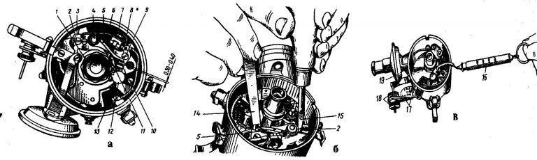 Регулировка прерывателя распределителя