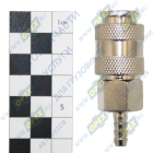 AT10796 Фитинг (штуцер) прямой; соединение быстросъемное (мама) - елочка ф6мм (компрессор,пневмоинструмент) AT