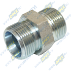 ATD803173 Фитинг (штуцер) прямой; Рнаруж=М24х1,5/М24х1,5 К=27 L=38 (конус/конус) (конус 24° for EURO) [30/30 S27] ATD