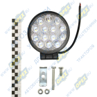 AE42R-14LED-42PC Фара рабочего света светодиодная КРУГЛАЯ 42 вт; 42 вт ближний 14 диодов, (115х42х142)12/24V AVTOELECTRICA
