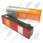 7452.3716-10 AE Фонарь задний левый светодиод КАМАЗ,МАЗ,УРАЛ 24в (боковой габарит) со жгутом; (вилка СЦАЗ) AVTOELECTRICA