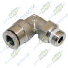 S65206-1/8 Фитинг (угольник); Рнаруж=1/8''/ трубка ф6мм; сталь L=27х27 Camozzi