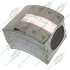 CMP6032 Накладки тормозные (комплект) 420х180; STD (80 отв на оси: заклёпки 8х15 /( 93251); с заклёпками в комплекте CAMPAR