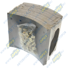 CMP6032 Накладки тормозные (комплект) 420х180; STD (80 отв на оси: заклёпки 8х15 /( 93251); с заклёпками в комплекте CAMPAR