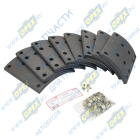 CMP6496 Накладка тормозная (410x223) МАЗ, MAN, Mercedes (к-т) MAN Bus (1970-2020) MAN Bus (1970-2020); (8 накладок,64 закл.) задние CAMPAR