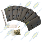 CMP6496 Накладка тормозная (410x223) МАЗ, MAN, Mercedes (к-т) MAN Bus (1970-2020) MAN Bus (1970-2020); (8 накладок,64 закл.) задние CAMPAR