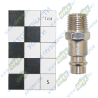 180140 Фитинг (штуцер) прямой; соединение быстросъемное рапид наруж.резьба 1/4"M FUBAG