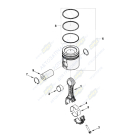 0236 Кольца поршневые STD; Cummins 6BT, 4BT; комплект на 1 поршень HAFFEN