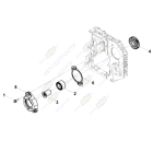 0453 Прокладка крышки привода масляного насоса (компрессора воздушного) Cummins ISF-2.8,ISF3.8,ISBe,ISDe HAFFEN