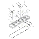 0763 Корпус (проставка) коромысел клапанной крышки КАМАЗ двиг. 6ISBe,6ISDE Cummins HAFFEN
