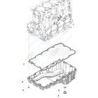 0194/2 Прокладка РТИ С/Ф; 650х190 без отверст., поддона картера Газель Бизнес,Некст (дв.Cummins 2.8) Фотон HAFFEN