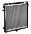 LRc 0341 Радиатор системы охлаждения ГАЗон NEXT с дв. ЯМЗ 53441 (до 04.2016г.), 3-х точечное крепл. (аналог TRM 2831- ШААЗ; дв.ЯМЗ-534 (алюм) (крепление один штуцер снизу) Luzar