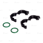 LGS 0003 Соединитель (хомут) отопителя быстроразъемный Газель Некст,ГАЗон Некст (52475470); (фиксаторы 2шт. + кольца 2шт.) Luzar