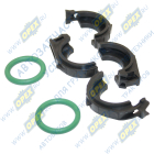 LGS 0003 Соединитель (хомут) отопителя быстроразъемный Газель Некст,ГАЗон Некст (52475470); (фиксаторы 2шт. + кольца 2шт.) Luzar