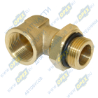 INF.11.M22F22L Фитинг (штуцер) угловой; Рнаруж=М22х1,5/ Рвнутр=М22х1,5; с кольцом РТИ Startec