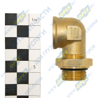 INF.11.M22F22L Фитинг (штуцер) угловой; Рнаруж=М22х1,5/ Рвнутр=М22х1,5; с кольцом РТИ Startec