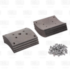 BLT 1202 Накладка тормозная (410x223) МАЗ, MAN, Mercedes (к-т); + Trialli