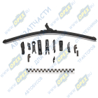 VEPLATINUM530 Щетка стеклоочистителя 530мм [21"]; бескаркасная PLATINUM с переходниками VETTLER