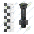 4F3657&4K0367 Болт С/И 5/8"(М16х70) - 11 UNС L=56 кругл. голов. с квадр. подгол. в сб. с гайкой зуба ковша JCB 3СX, 4CX ZMG