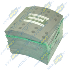 865.01-3341-013/014 (19615) Накладки тормозные (комплект) 420х180; STD RABA 718, НЕФАЗ, ВОЛЖАНИН. (128 отв.: 6.35х14.3 - L9 / 93684) ZTM