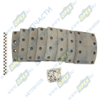 53212-3501105-СР Накладка тормозная (140х160) КамАЗ-5511,53205,65115 С/О (к-т); 8 отв. 8шт.с заклеп. АККОР