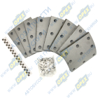 6520-3501105-01СР Накладка тормозная (205х180) КамАЗ передняя (9 отв.) после 2013г; (к-т 8 шт., с заклёп.) 9 АККОР