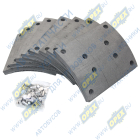 5440-3502105к Накладка тормозная (410x223) МАЗ, MAN, Mercedes (к-т); (8 накладок,64 закл.) задние АККОР