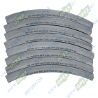 5440-3502105к Накладка тормозная (410x223) МАЗ, MAN, Mercedes (к-т); (8 накладок,64 закл.) задние АККОР