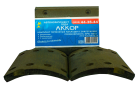 19574 Накладки тормозные (комплект) 300х200; STD (64 отв.: 8х15 / 93251); с заклепками АККОР