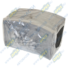 55571х-3501105-СР Накладка тормозная (202х120) УРАЛ н/о (к-т); (комплект 8шт.с заклепками) АККОР