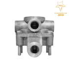 БАК.10454 Клапан ускорительный (Maх 1,0 МПа;резьба М22х1,5) ЗиЛ,КамАЗ,МАЗ; 9730010100 Порт 1 - M22x1,5 Порт 2 -2x M22x1,5 Порт 4 - M22x1,5 БелАК