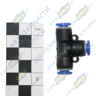 БАК.90306 Фитинг (тройник) Т-образный; трубка ф6/ф6/ф6мм; пластик БелАК